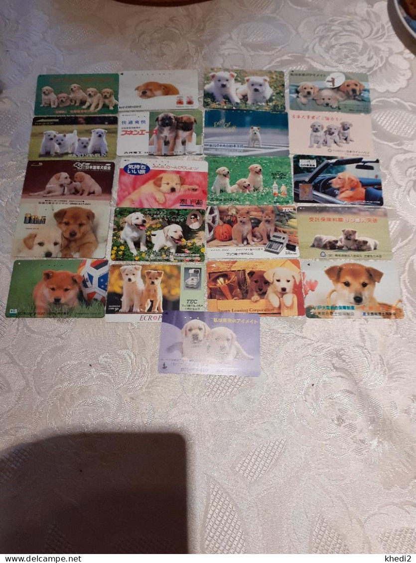 LOT De 180 Télécartes Différentes JAPON  - ANIMAL - CHIEN - DOG JAPAN Phonecards - HUND Telefonkarten - Japon