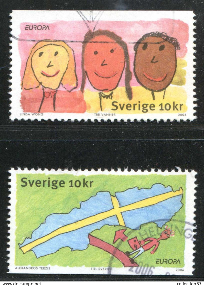 Réf 77 < SUEDE Année 2006 < Yvert N° 2510 à 2511 Ø Used < SWEDEN - Europa < Intégration Des Immigrés - Gebraucht