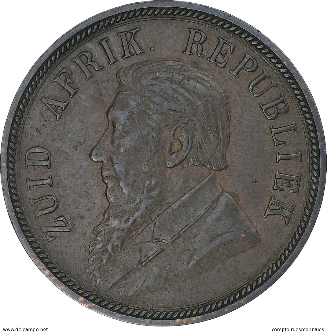 Afrique Du Sud, Penny, 1898, Pretoria, Bronze, TTB, KM:2 - South Africa