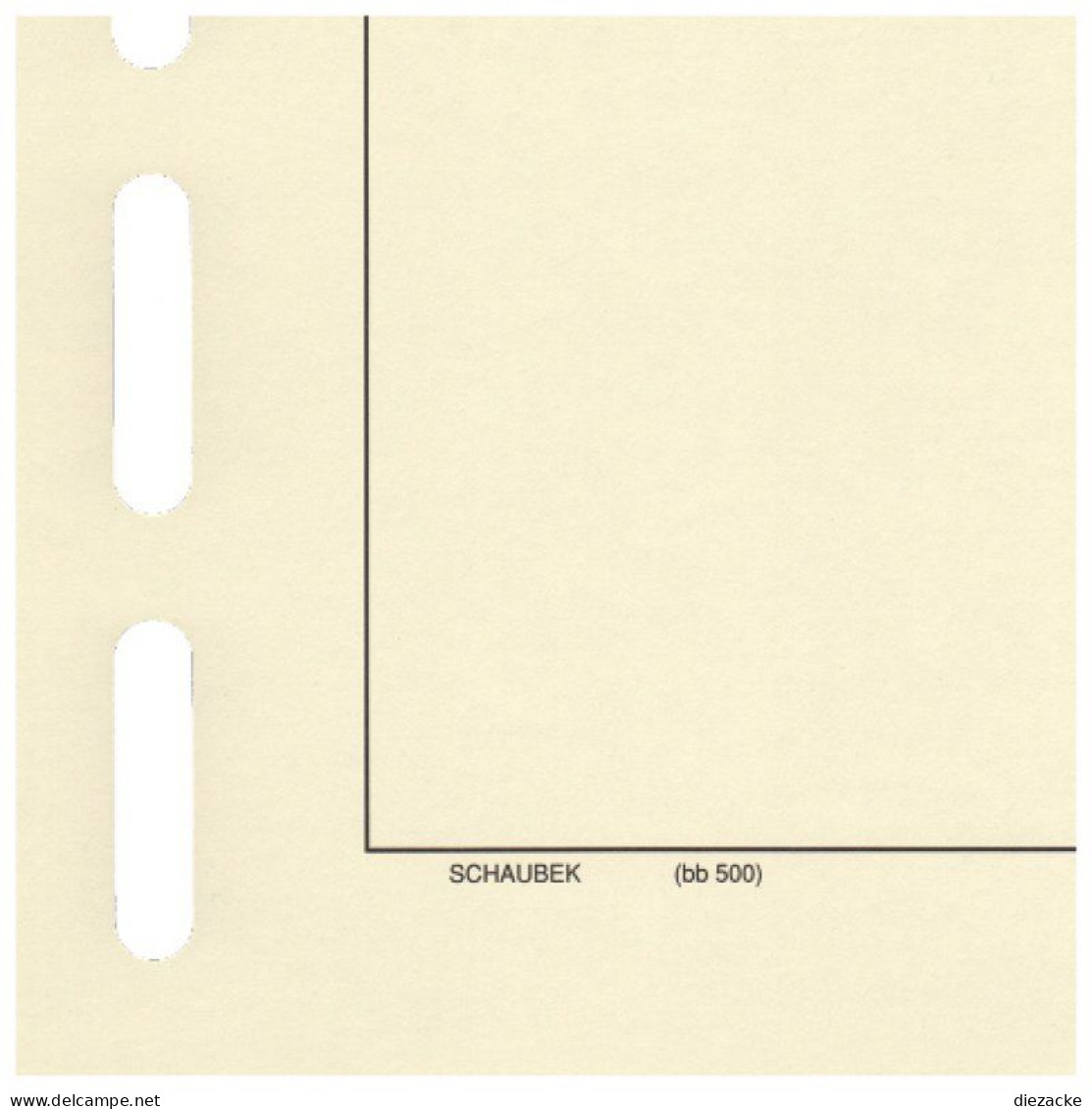 Schaubek Blankoblätter Bb500-50 Gelblich-weiß Mit Rahmen 50 Blatt Neu ( - Blankoblätter