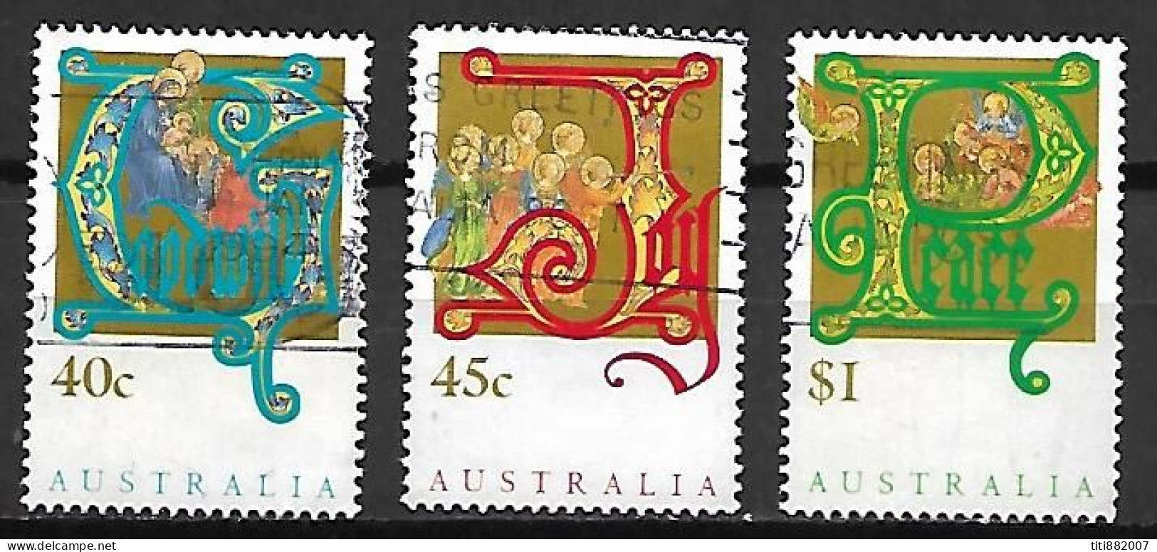 AUSTRALIE   -  1993.   Lettrines  /   Enluminures   -  Série Complète .oblitérés. - Used Stamps