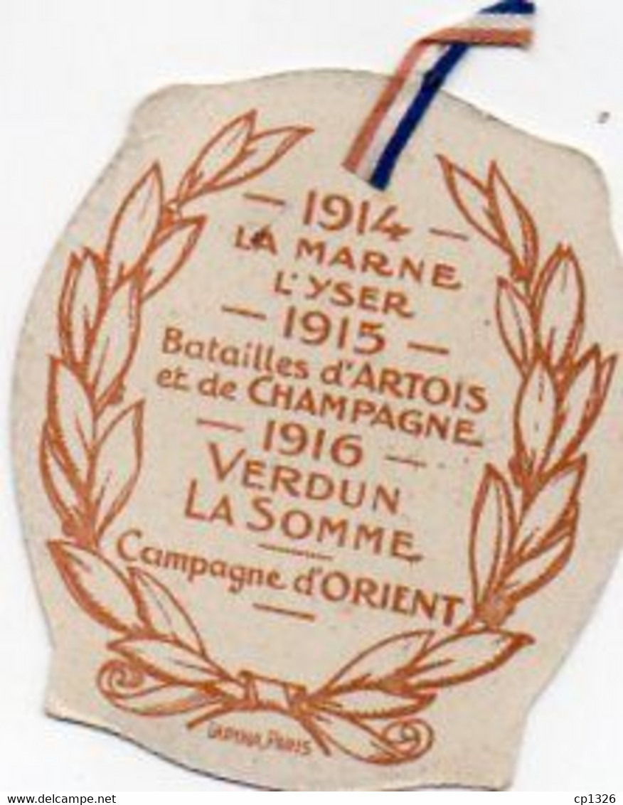 2V8Bv  Insigne Militaire Décoration Vignette Médaille Guerre 14/18 Journée Armée D'Afrique Troupes Coloniales - France