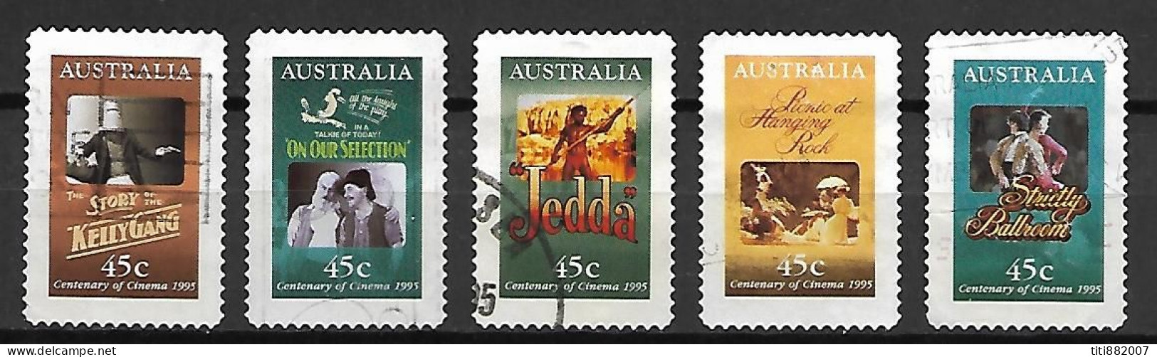 AUSTRALIE   -  1995.   Cinéma  -  Série Complète .oblitérés. - Used Stamps