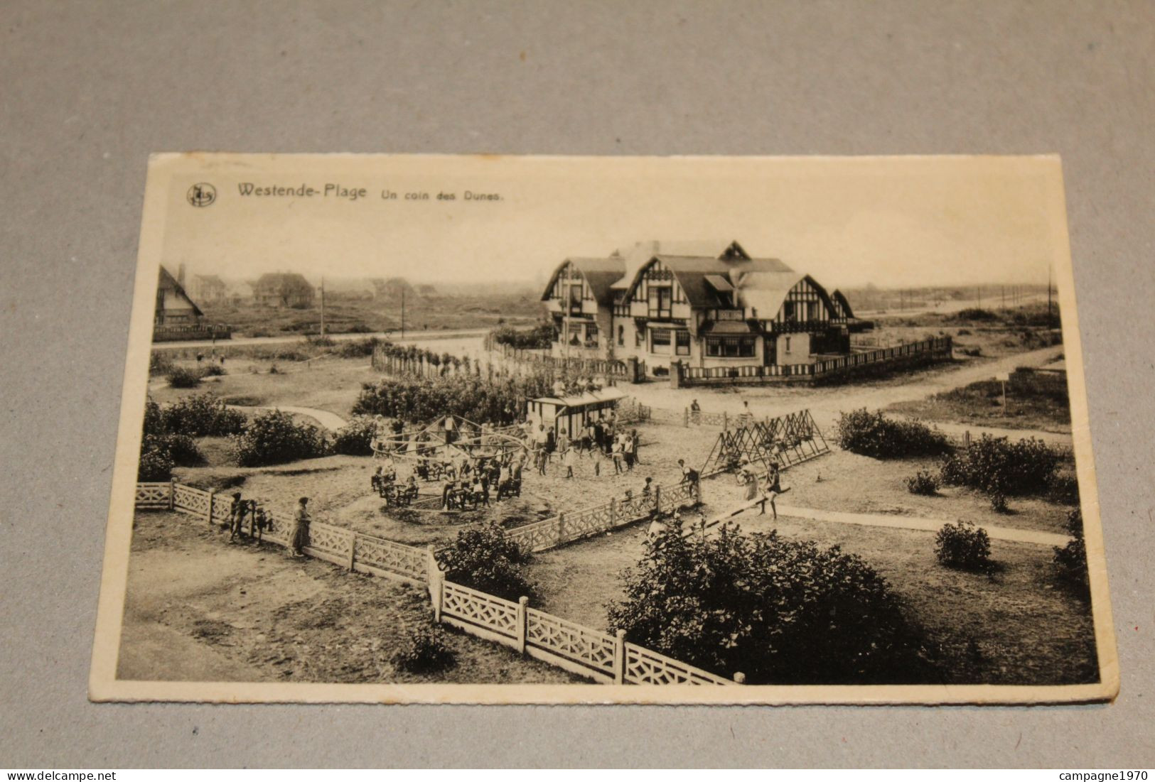 CPA - WESTENDE ( MIDDELKERKE NIEUWPOORT ) - UN COIN DES DUNES ( PLAINE DE JEUX ) - 1947 - Westende