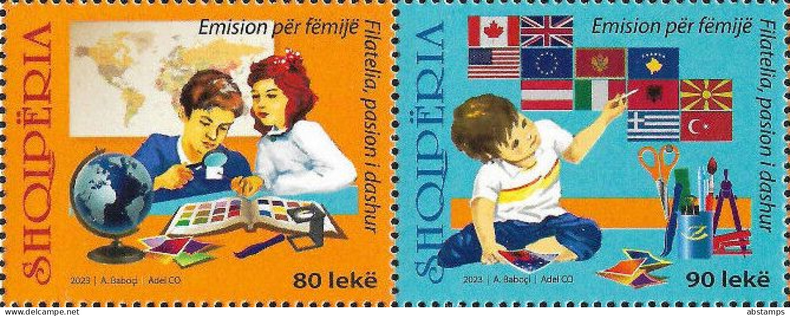 Albania Stamps 2023. Children: Philately, A Beloved Passion. Set MNH - Albania