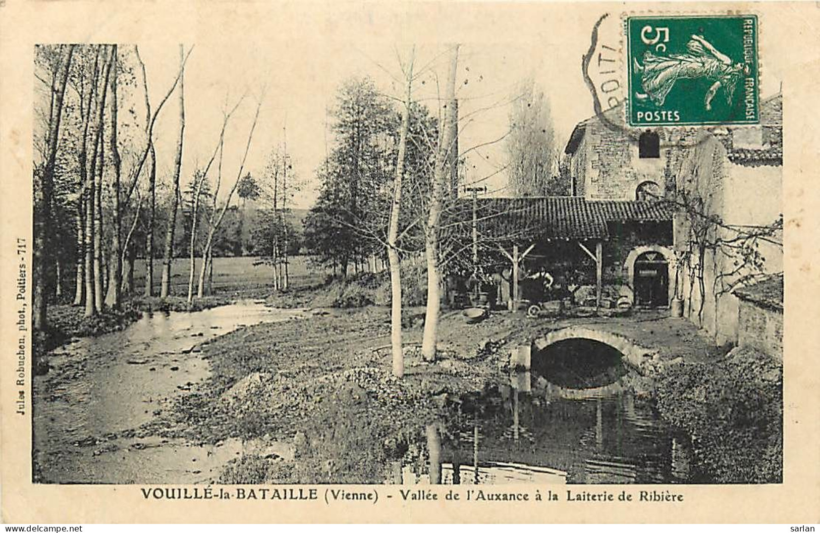86 , VOUILLE LA BATAILLE , Vallée De L'Auxance à La Laiterie De Ribiere , * 499 40 - Vouille