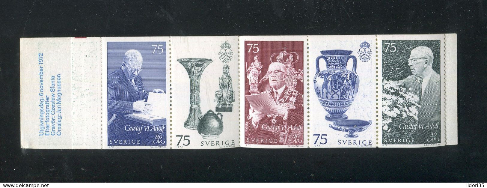 "SCHWEDEN" 1972, Markenheftchen Mi. 38 "Koenigs Geburtstag" ** (L1017) - 1951-80