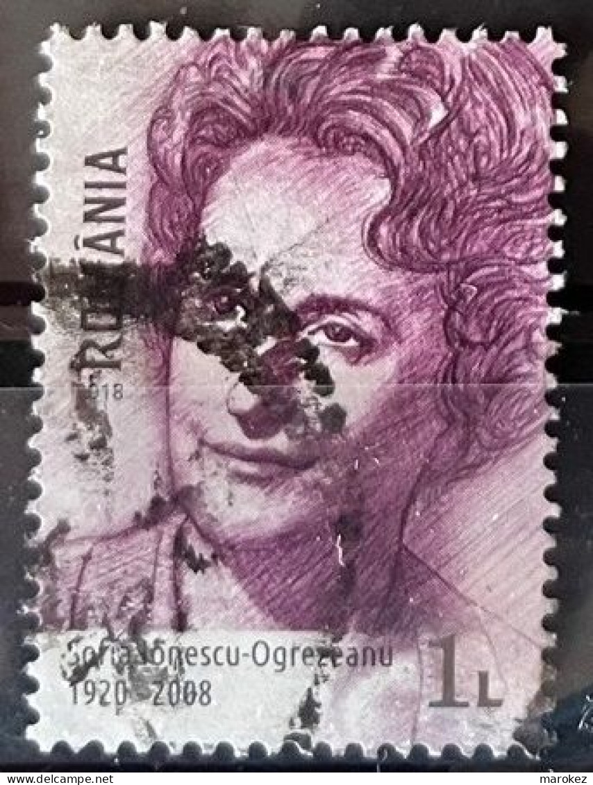 ROMANIA 2018 Personalities - Famous Romanians; Sofia Ionescu-Ogrezeanu Postally Used MICHEL# 7391 - Gebraucht