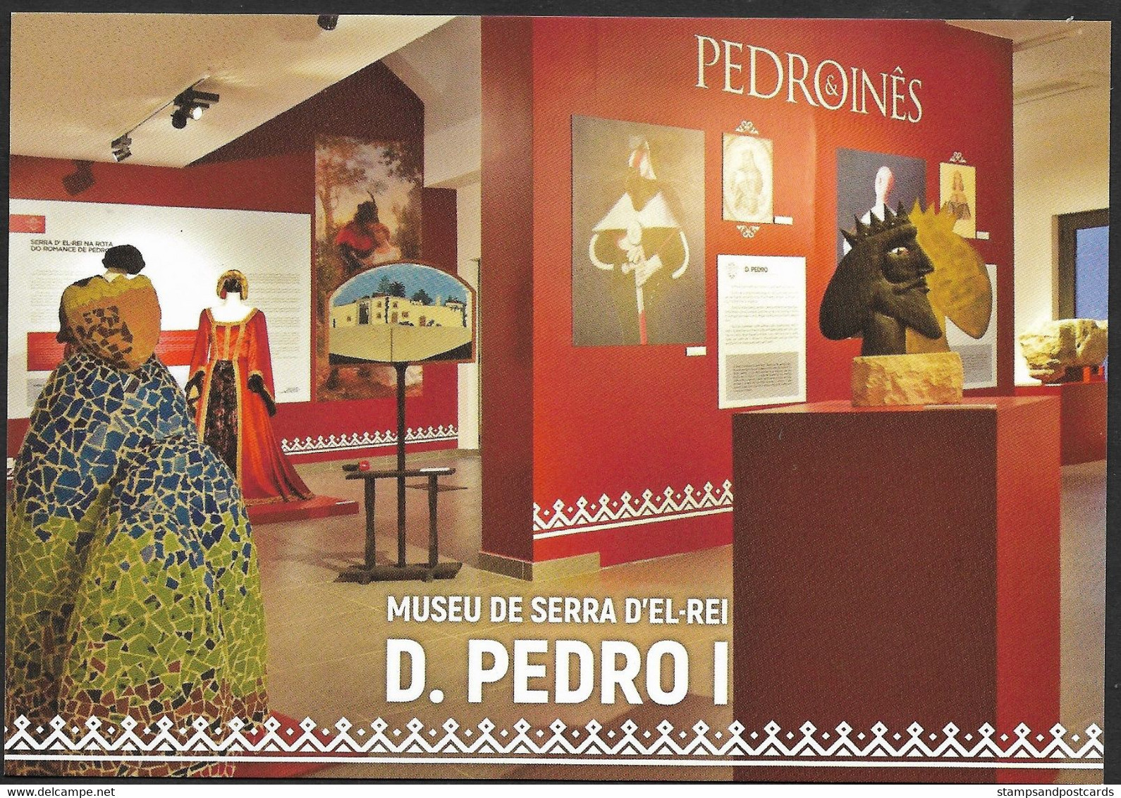 Portugal Entier Postal 2021 Musée De Serra D' El Rei Roi D. Pedro I Inês De Castro Stationery King D. Pedro Museum - Musées