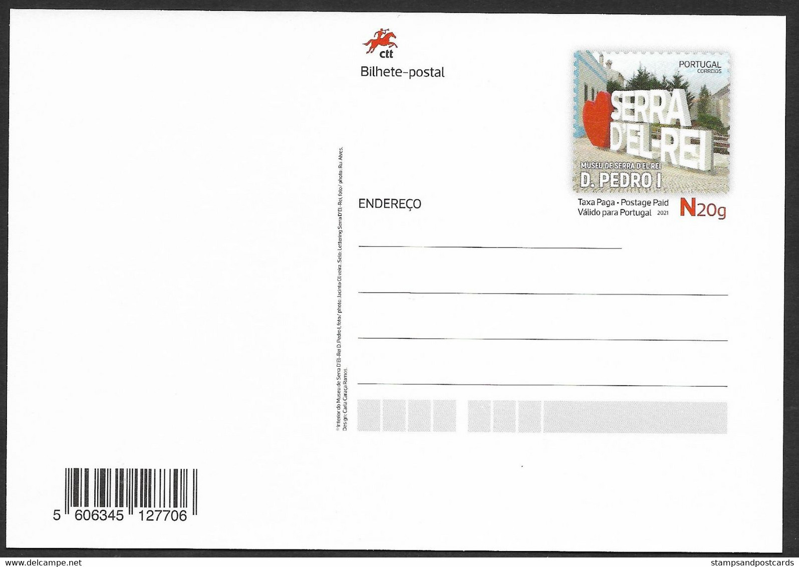 Portugal Entier Postal 2021 Musée De Serra D' El Rei Roi D. Pedro I Inês De Castro Stationery King D. Pedro Museum - Musea