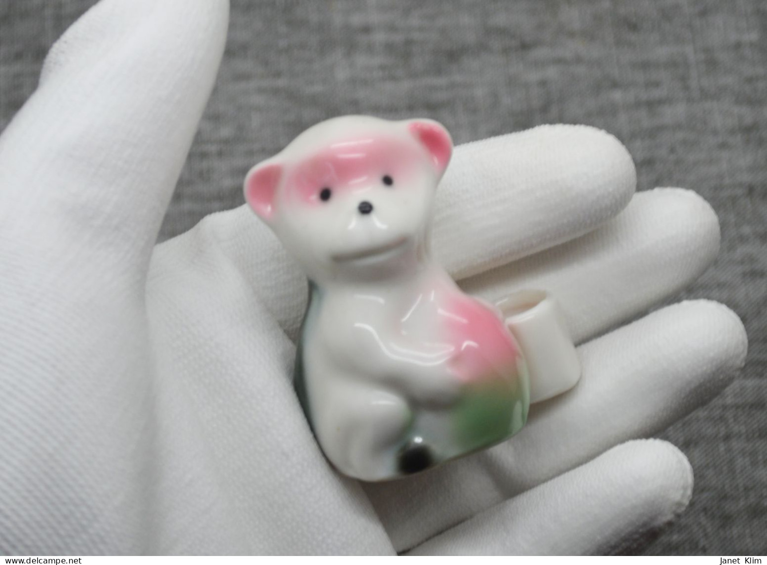 Little USSR Monkey Made Of Porcelain - Gzel (RUS)