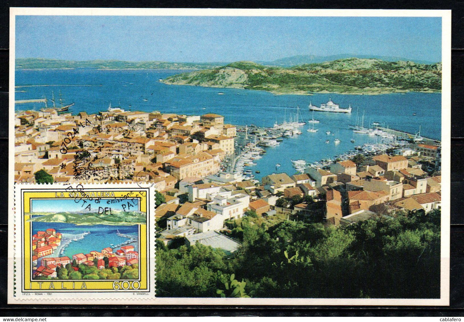 ITALIA - 1991 - IL TURISMO IN ITALIA: LA MADDALENA - Cartoline Maximum