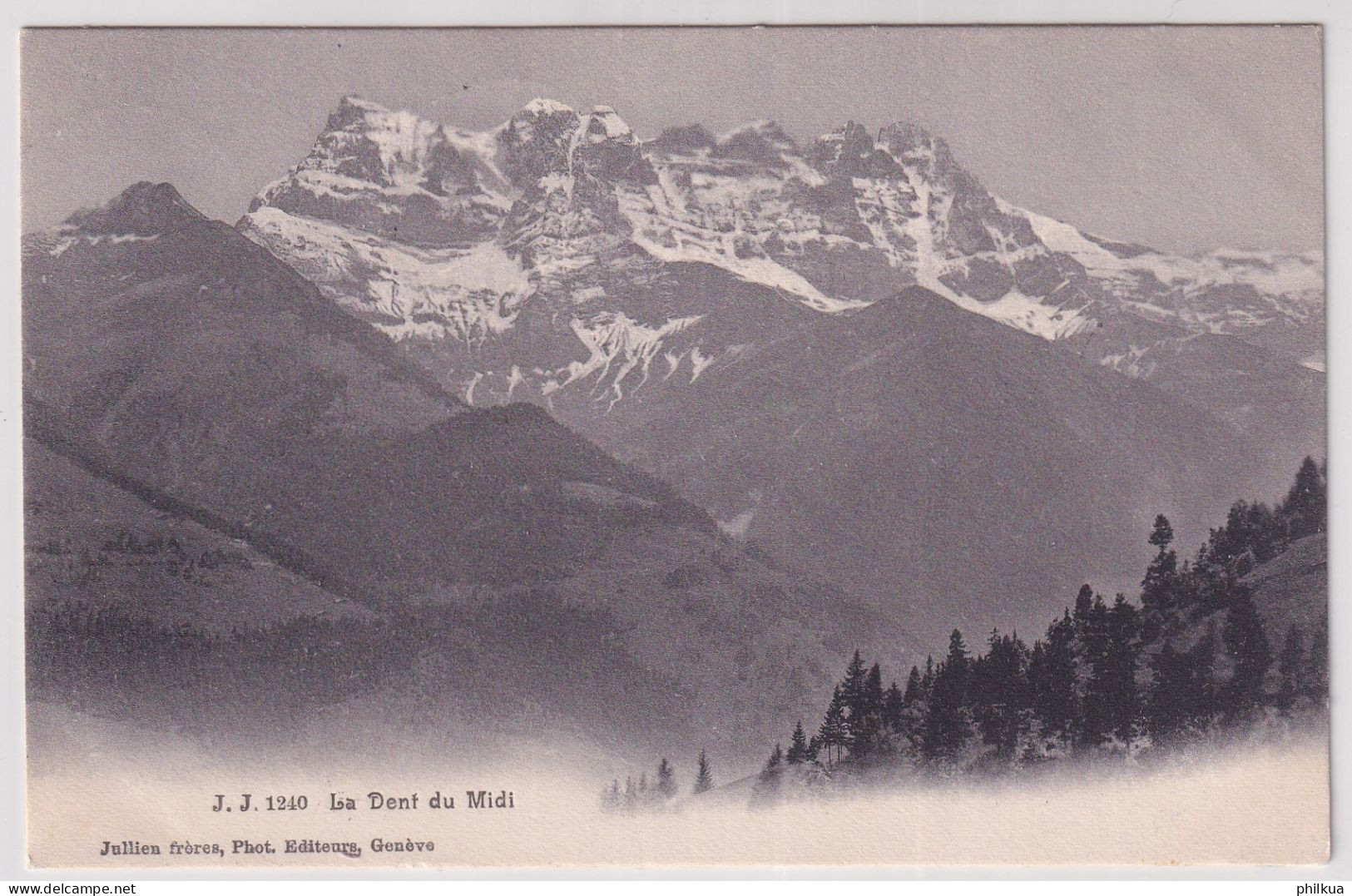 La Dent Du Midi - Glaufen Ab Val D'Illiez - Julien Frères Photo édition Genève - Val-d'Illiez 