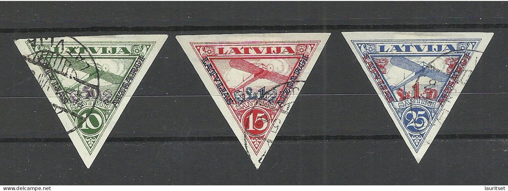 LETTLAND LATVIA 1931 Michel 190 - 192 B O - Lettonia