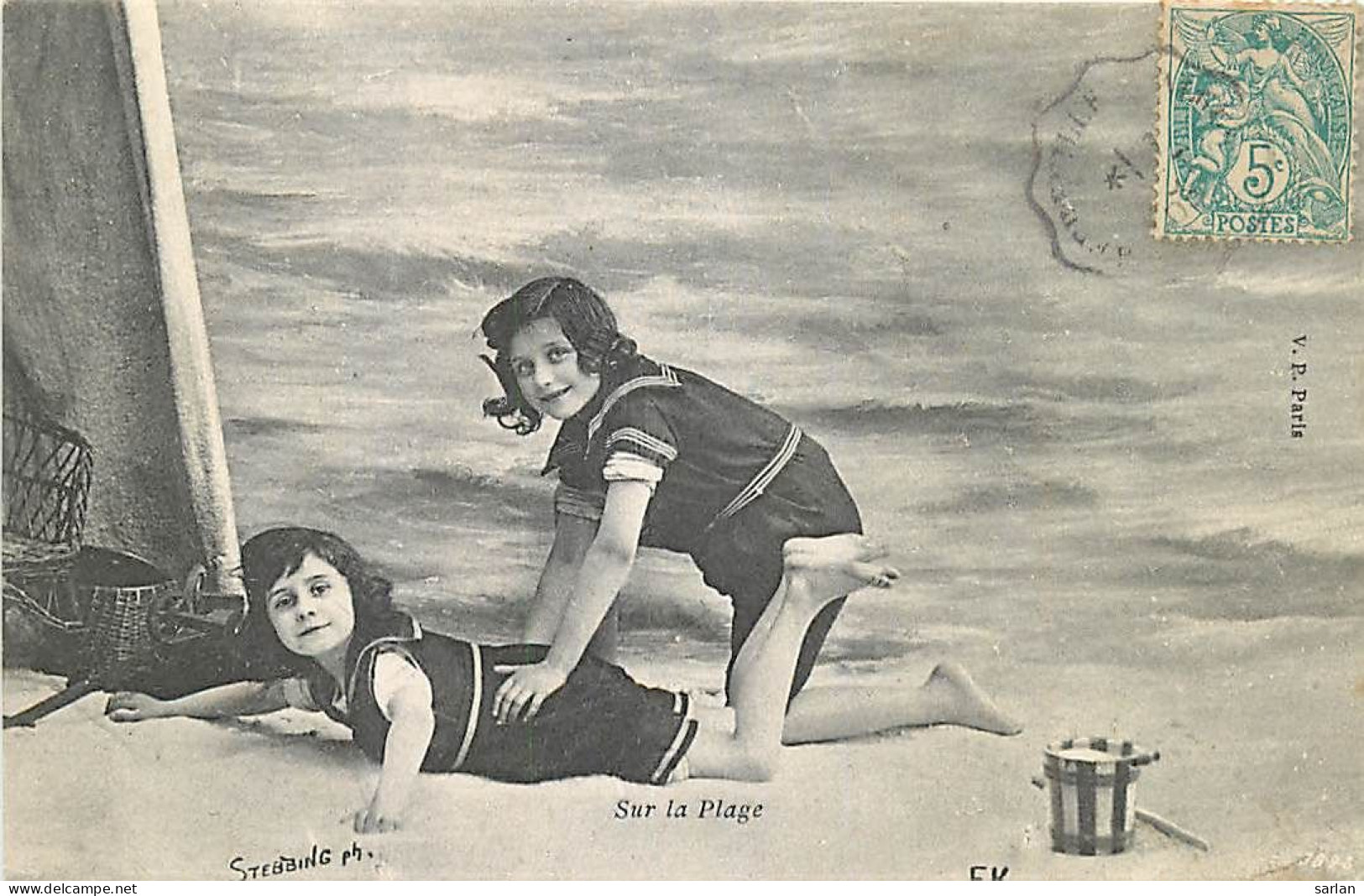 Série De 6 Cartes , Sur La Plage ( Fillette En Tenue De Bain ) , * 502 04 - Collections, Lots & Séries