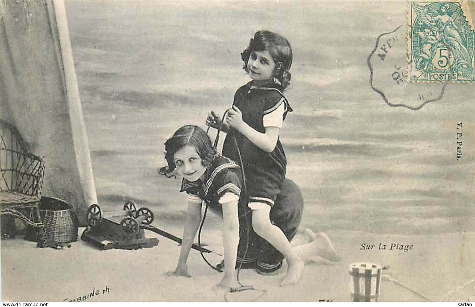 Série De 6 Cartes , Sur La Plage ( Fillette En Tenue De Bain ) , * 502 04 - Colecciones, Lotes & Series