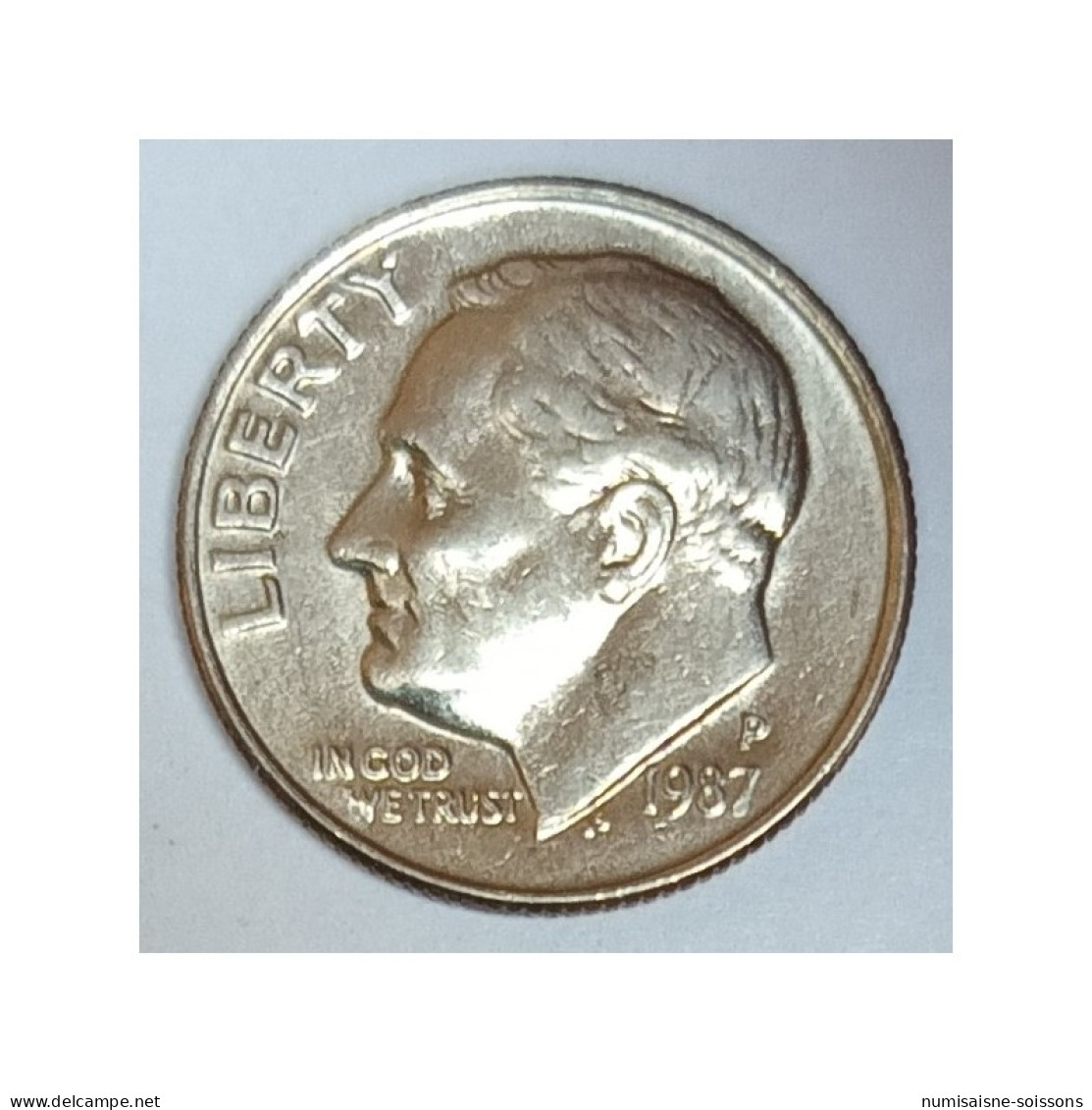 ETATS UNIS - KM 195a - 1 DIME 1987 P - Philadelphie - FRANKLIN ROOSEVELT - TTB/SUP - 1946-...: Roosevelt