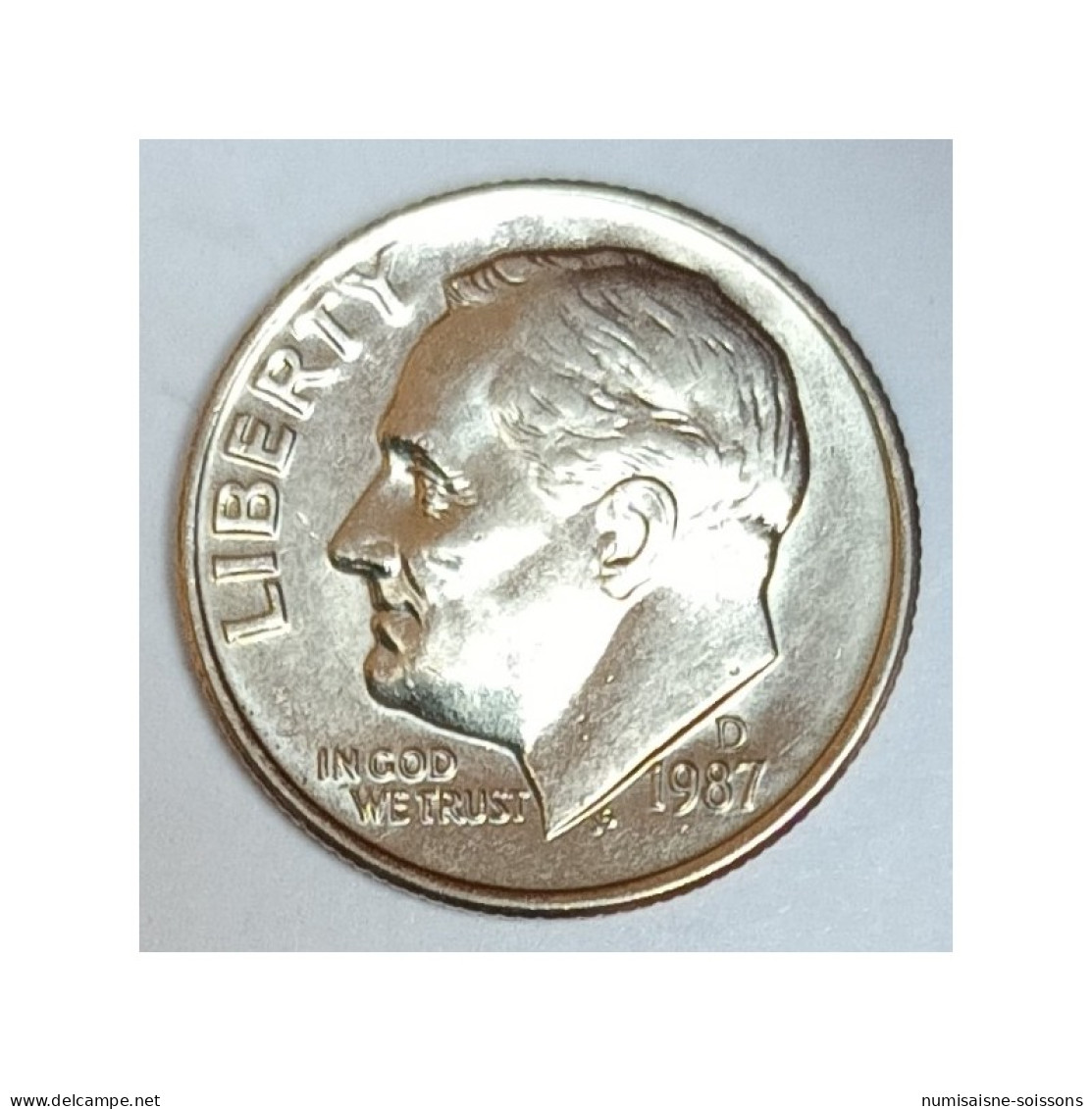 ÉTATS UNIS - KM 195 - 1 DIME 1987 D - Denver - ROOSEVELT - TTB/SUP - 1946-...: Roosevelt