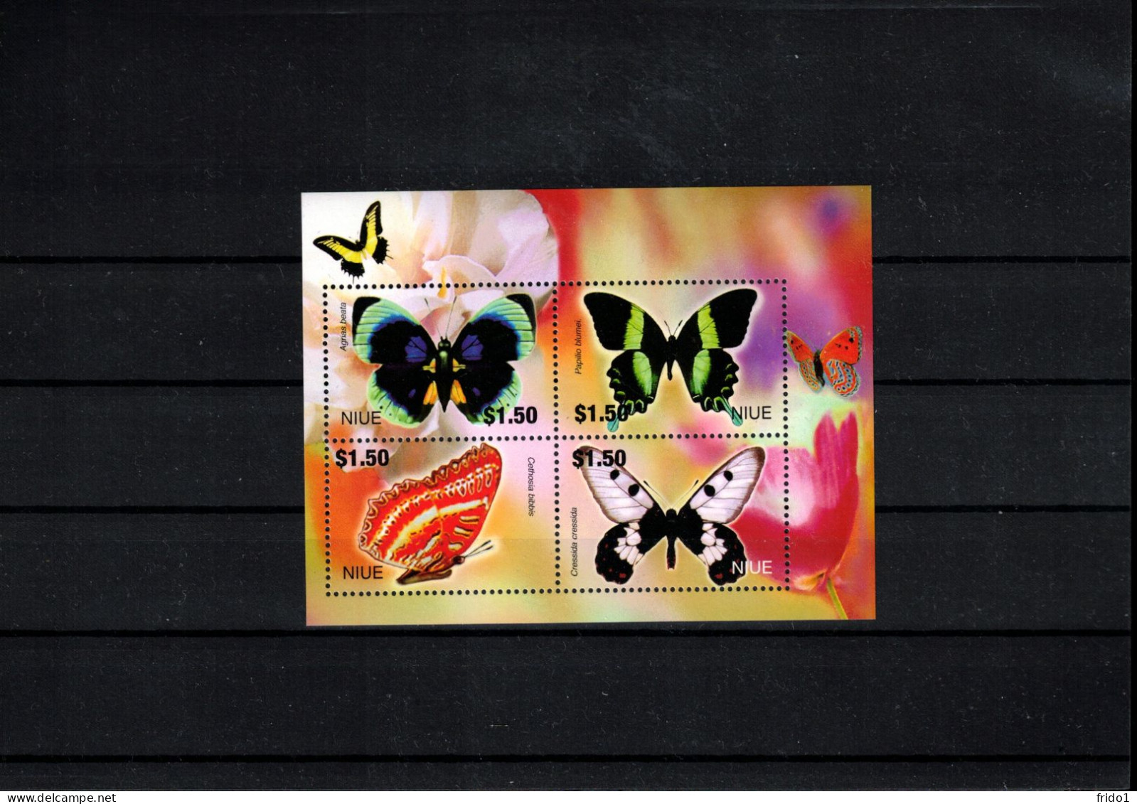 Niue 2004 Butterflies Block Postfrisch / MNH - Vlinders