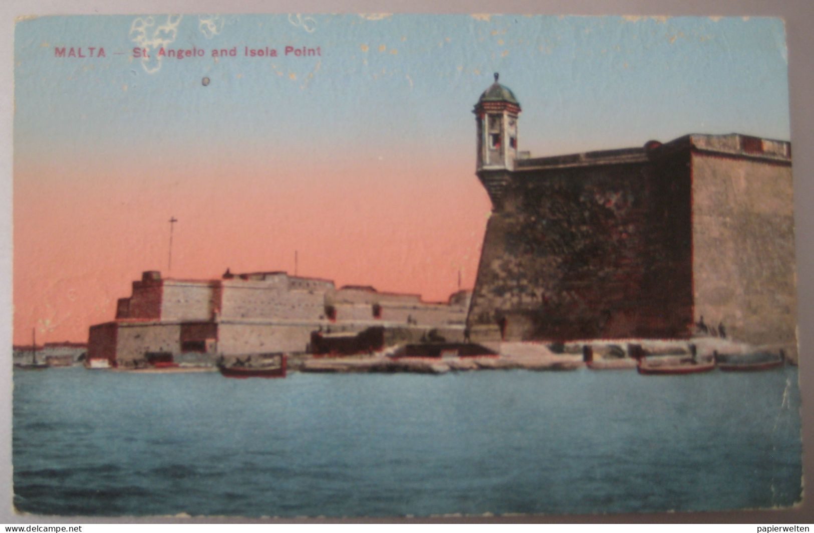 Malta - St. Angelo And Isola Point / Französische Feldpost 1917 "F.M." - Malta