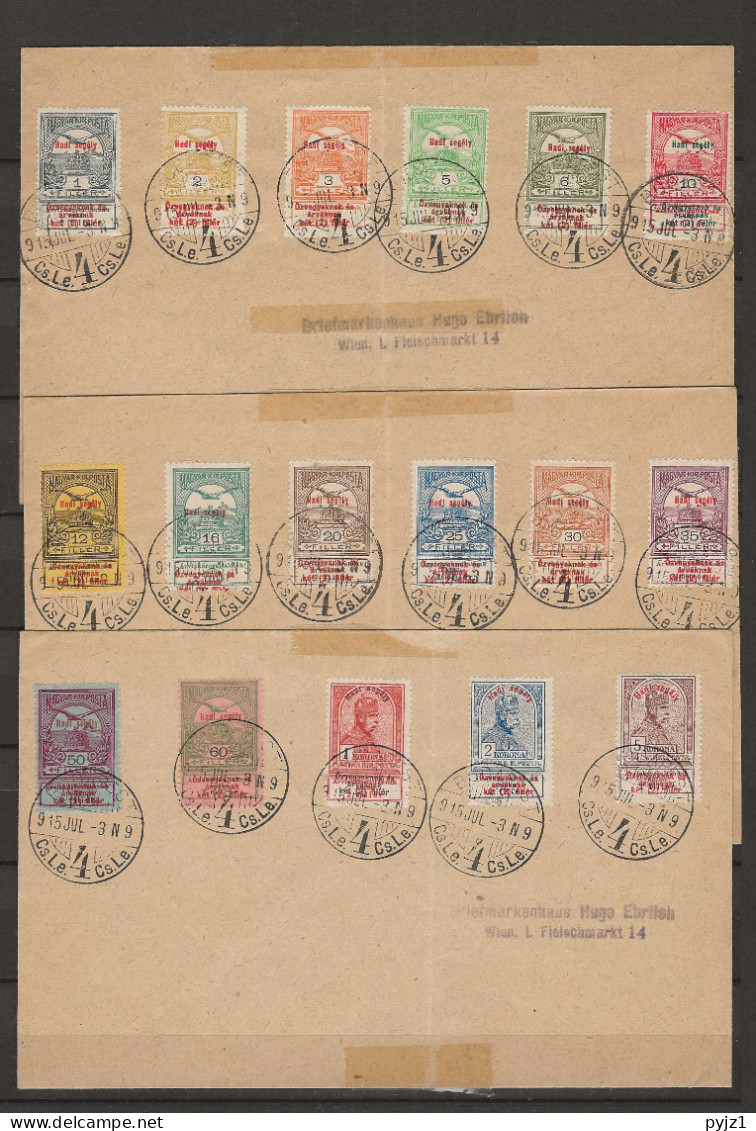 1913 USED Hungary Mi 145-61 - Used Stamps