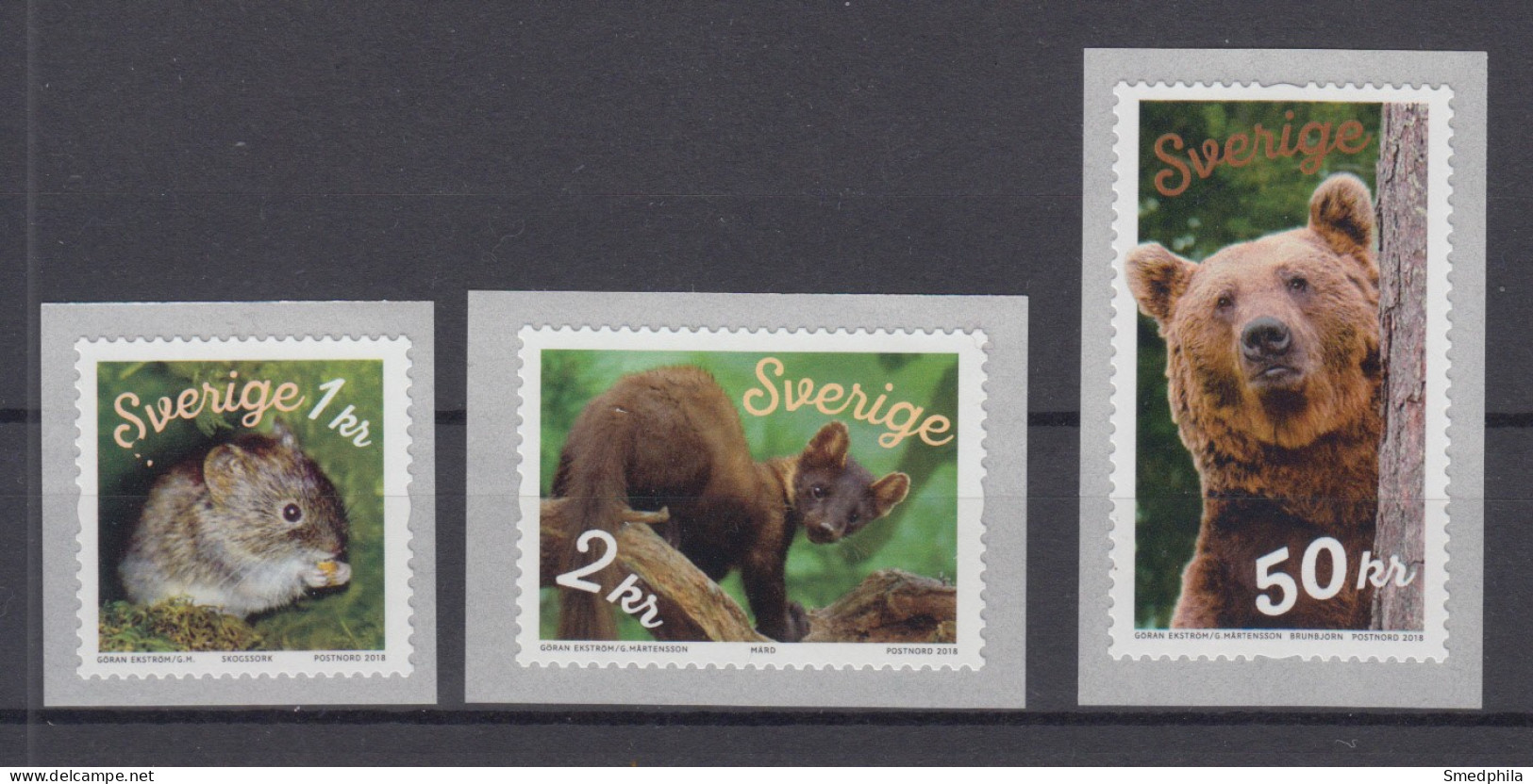 Sweden 2018 - Michel 3241-3243 MNH ** Animals - Ungebraucht