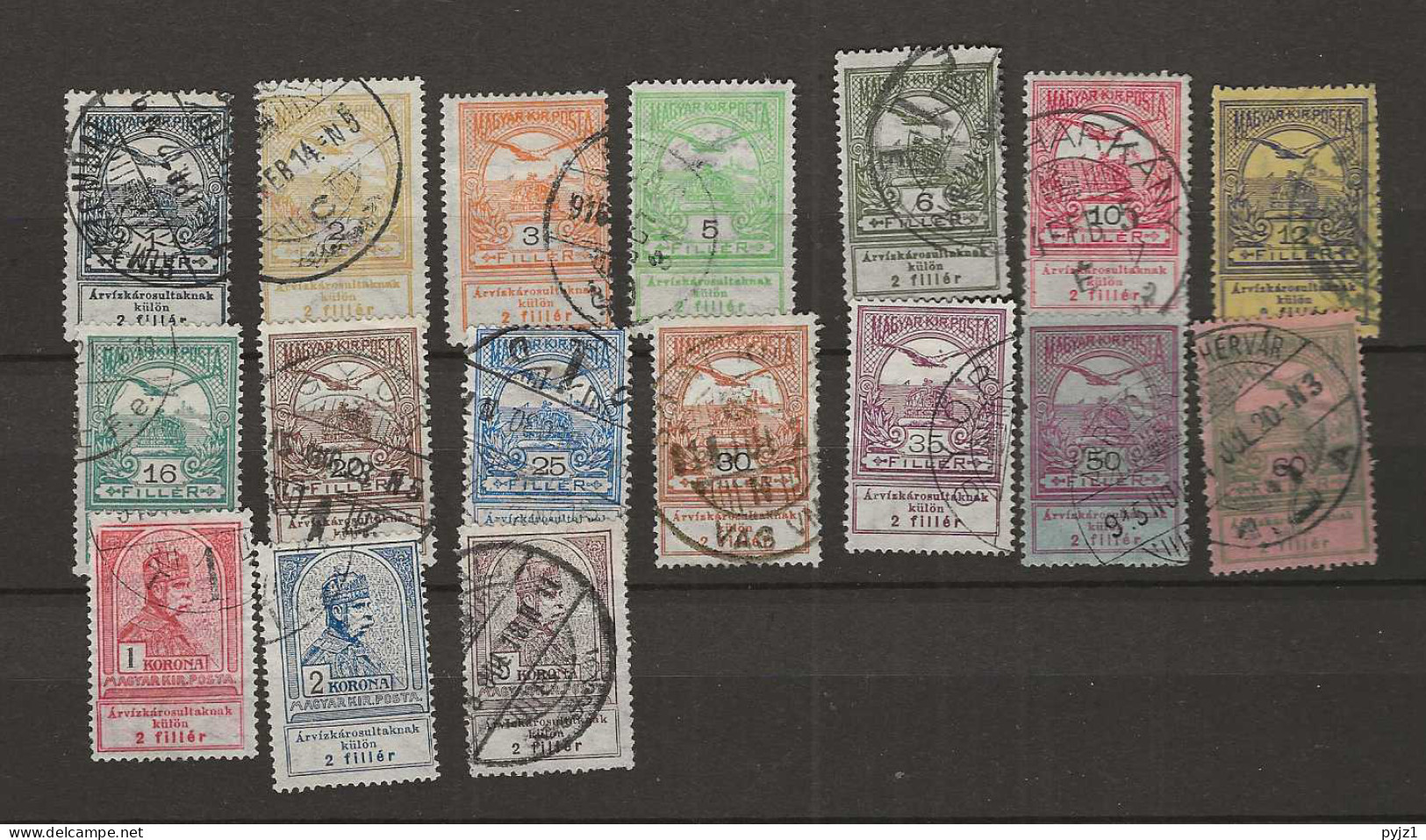 1913 USED Hungary Mi 126-44 - Used Stamps