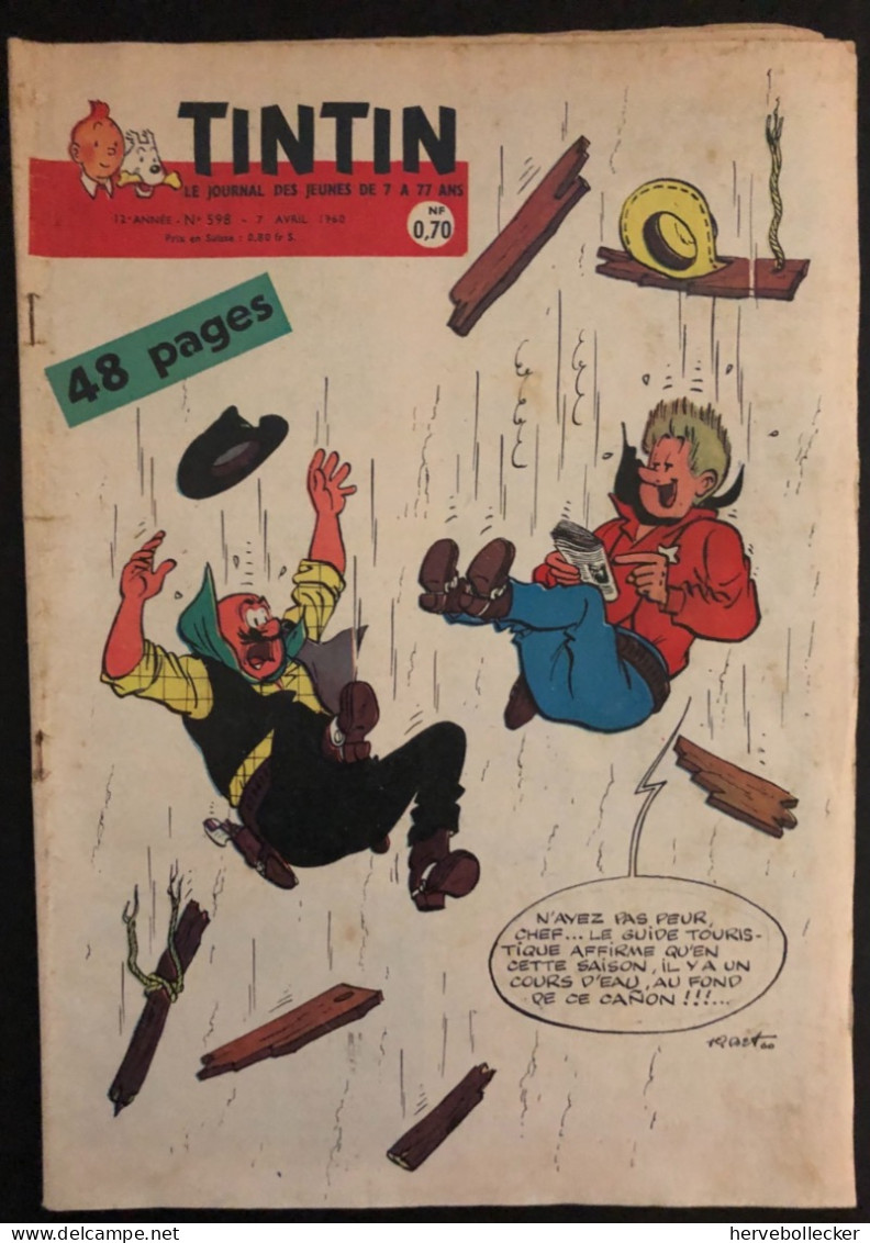 TINTIN Le Journal Des Jeunes N° 598 - 1960 - Tintin