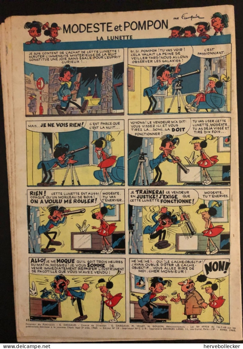 TINTIN Le Journal Des Jeunes N° 598 - 1960 - Tintin