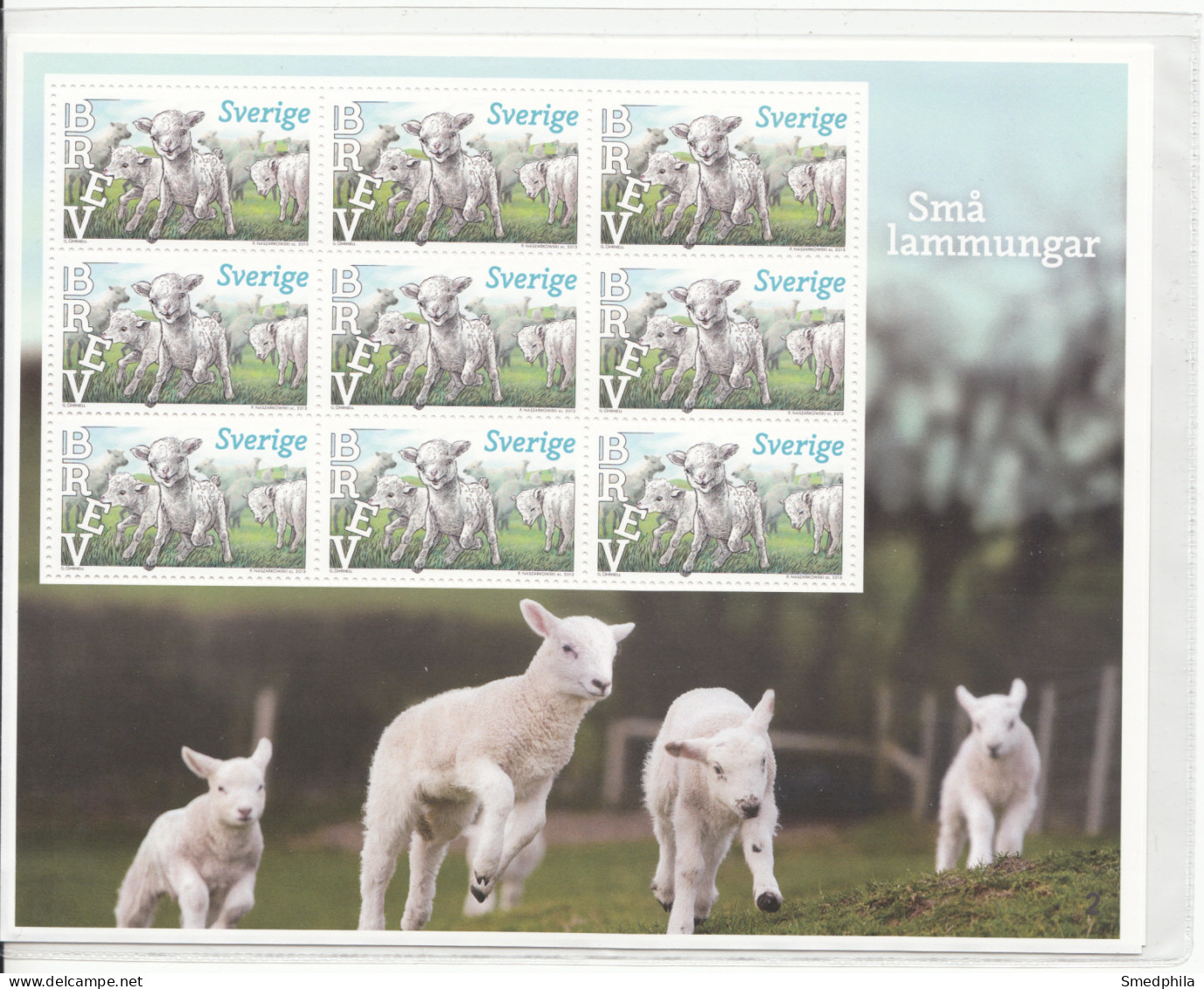 Sweden Souvenir Sheet 2013 - Lambs MNH ** - Blocks & Kleinbögen