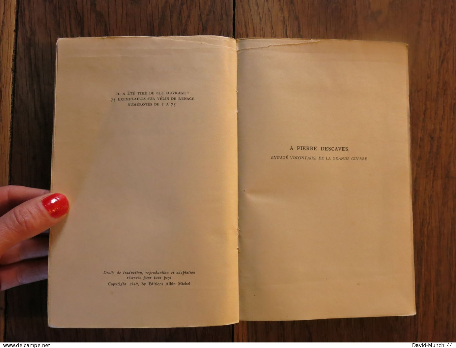 Bleu Horizon, Pages De La Grande Guerre De Roland Dorgelès. Editions Albin Michel. 1949 - Oorlog 1914-18