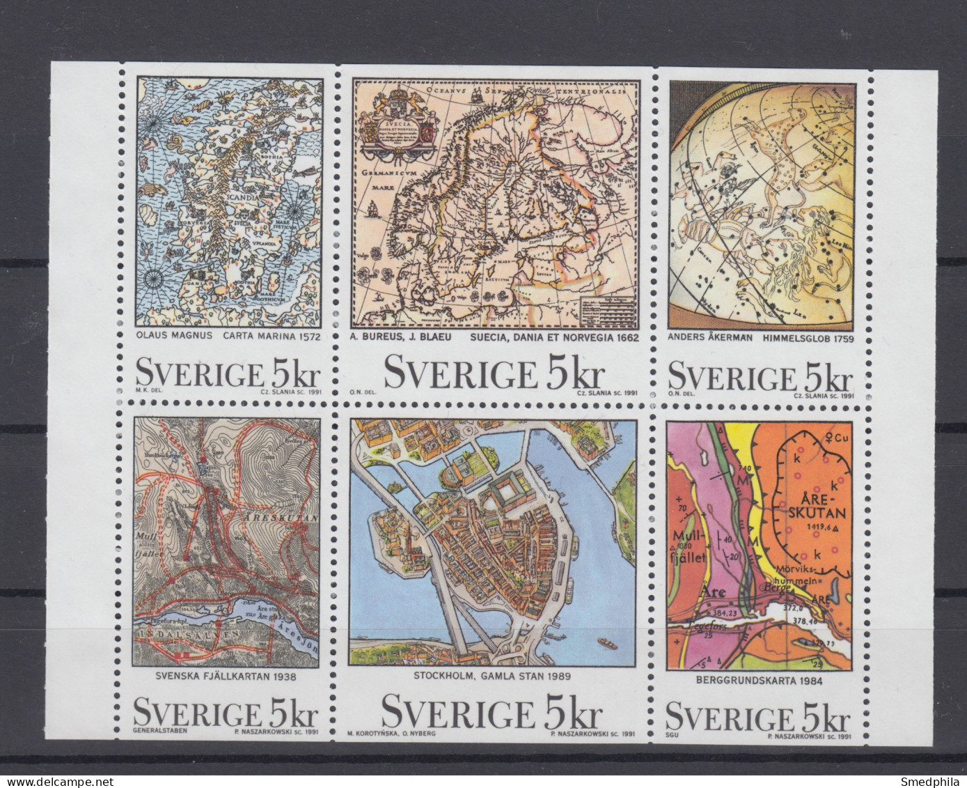 Sweden 1991 - Michel 1655-1660 MNH ** - Neufs