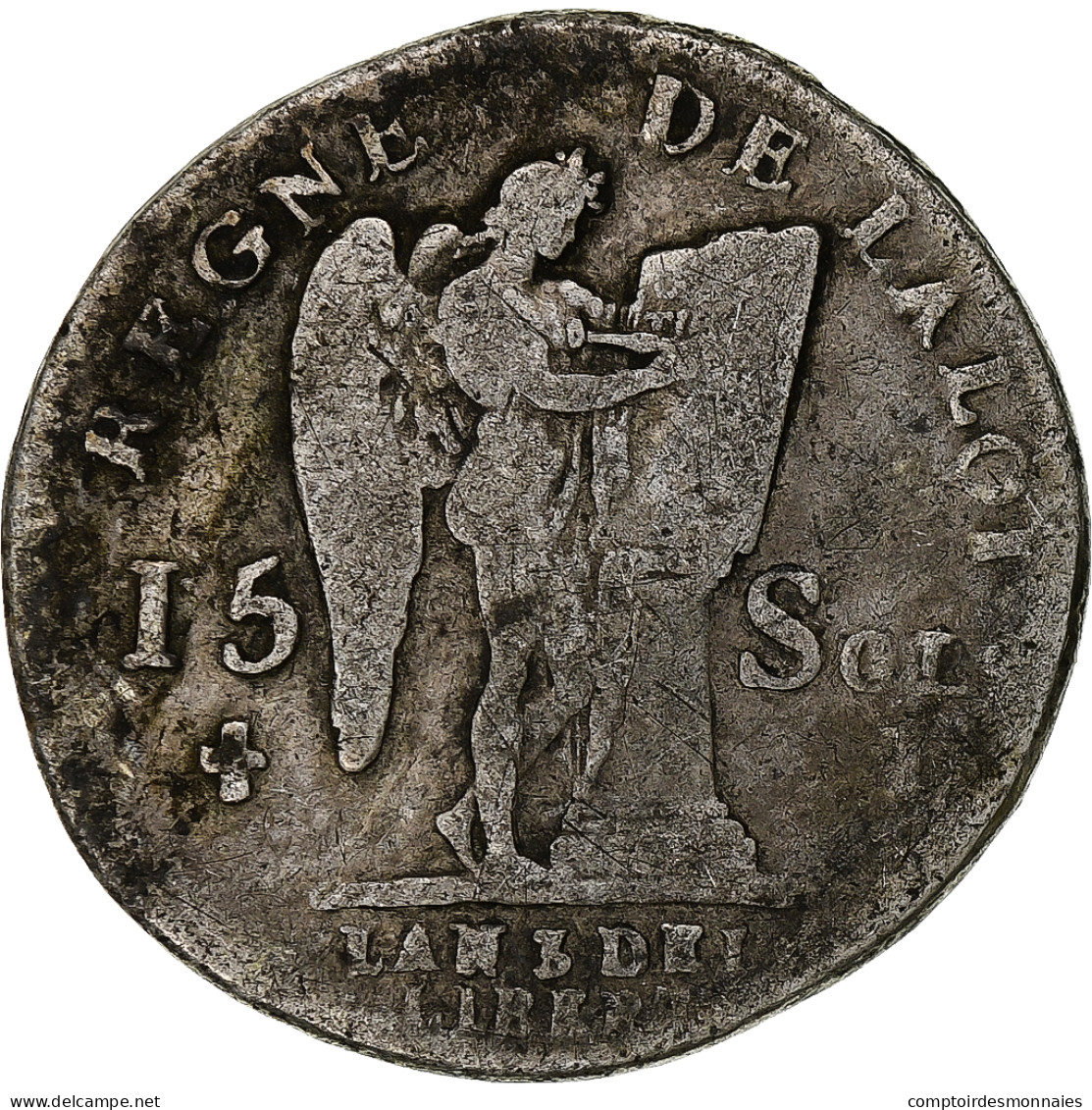 France, Louis XVI, 15 Sols François, 1791 / AN 3, Limoges, 2nd Semestre - Altri & Non Classificati