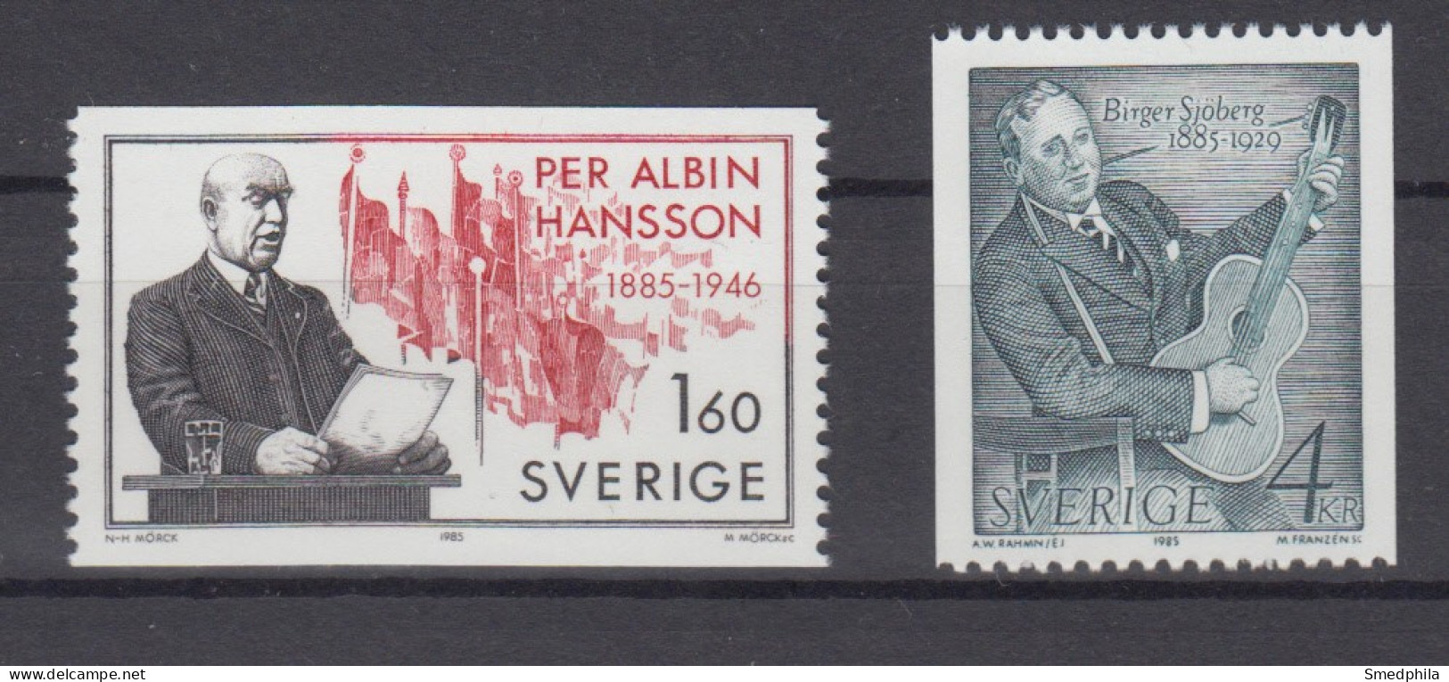 Sweden 1985 - Michel 1349-1350 MNH ** - Unused Stamps