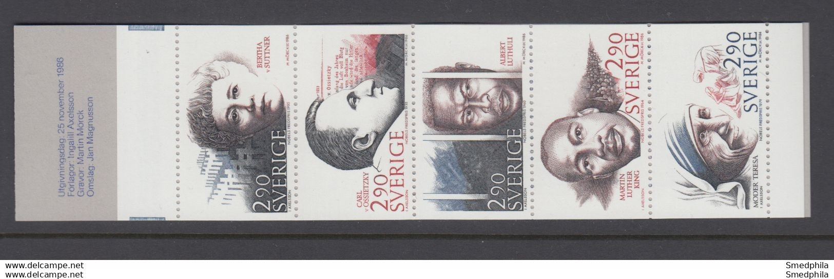 Sweden Booklet 1986 - Facit 373 MNH ** - 1981-..