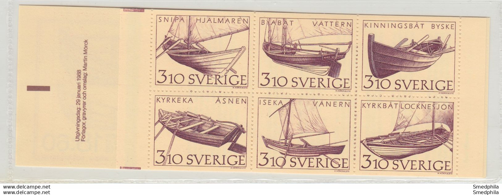 Sweden Booklet 1988 - Facit  383 MNH ** - 1981-..