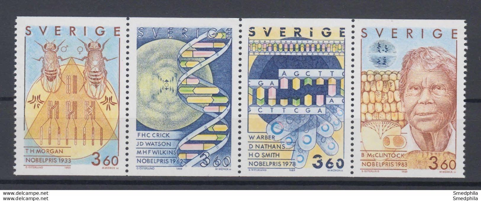 Sweden 1989 - Michel 1572-1575 MNH ** - Neufs