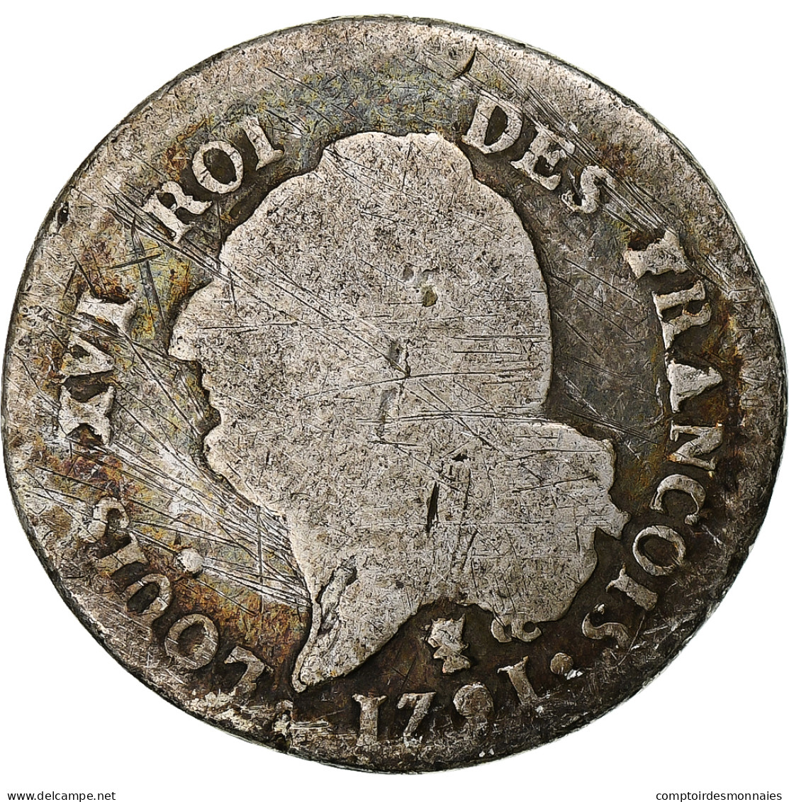France, Louis XVI, 15 Sols François, 1791 / AN 3, Limoges, 2nd Semestre - Altri & Non Classificati
