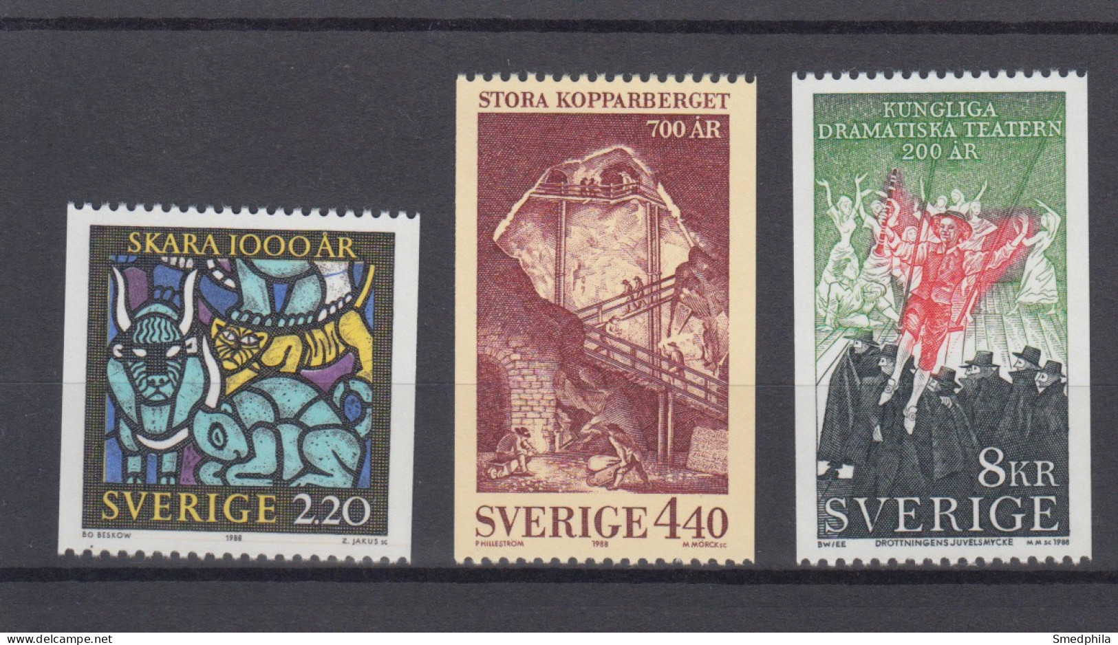 Sweden 1988 - Michel 1492-1494 MNH ** - Ungebraucht