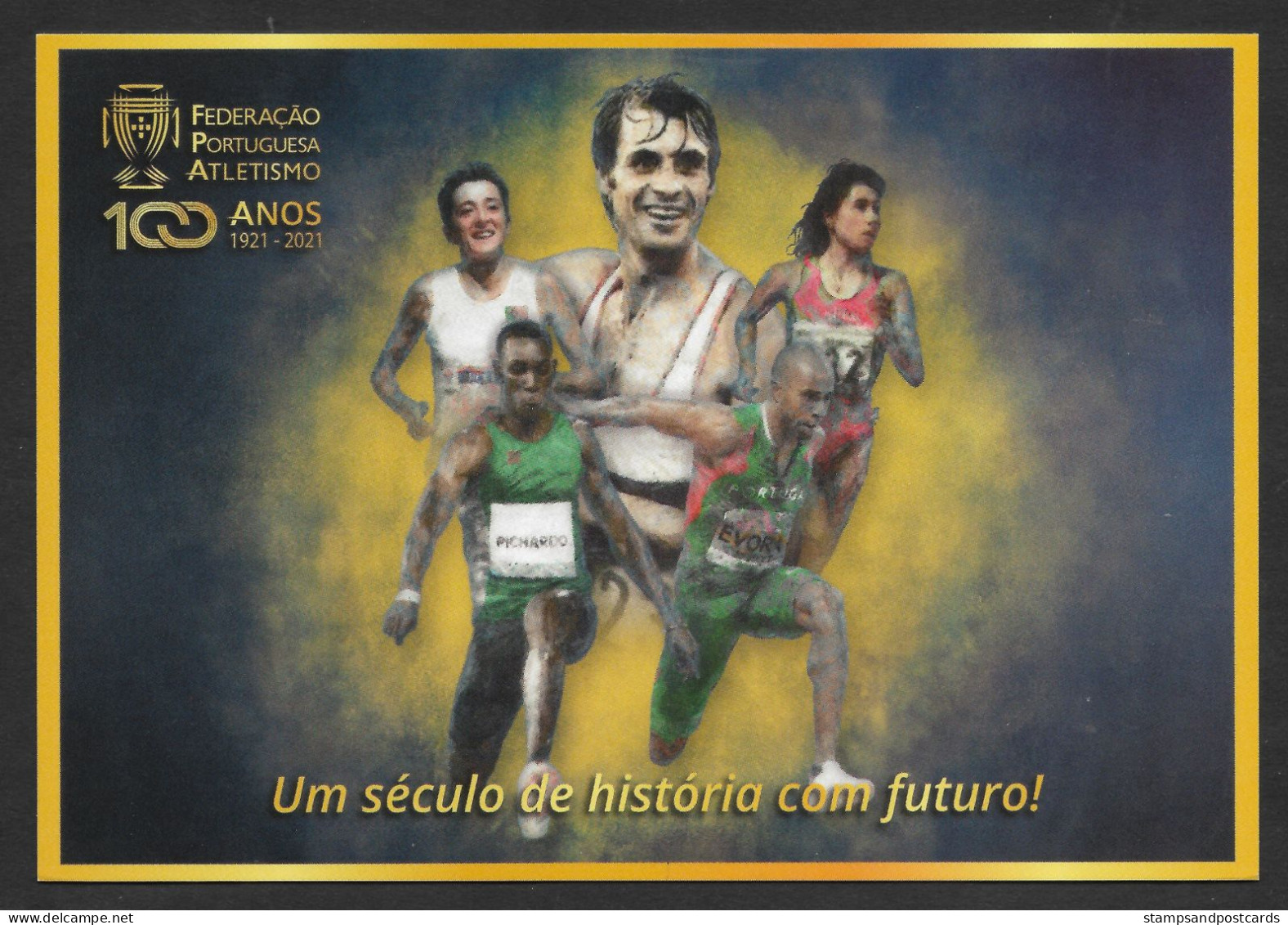 Portugal Carte Entier Postal Voyagé 2022 Fédération Athlétisme Athlètes Olympiques Pichardo Tokyo Athletics Stationery - Summer 2020: Tokyo