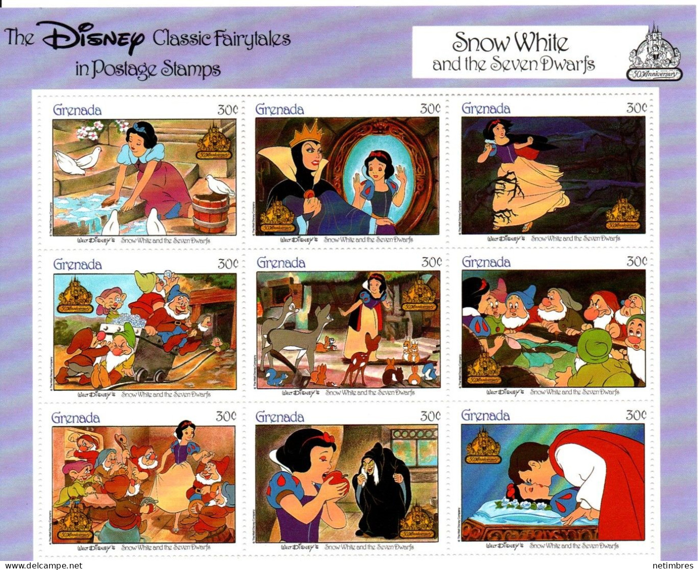 Lot Timbres Thematique " Disney " Neufs - Disney