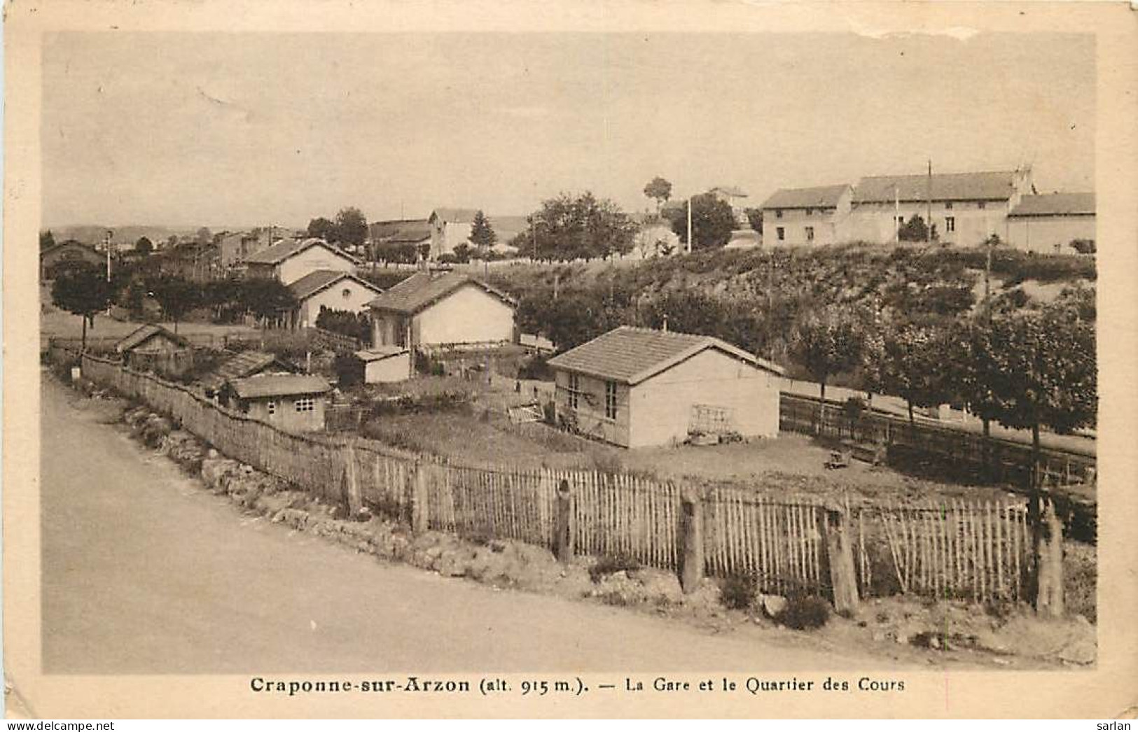 43 , CRAPONNE SUR ARZON , La Gare Et Quartier Des Cours , * 505 70 - Craponne Sur Arzon