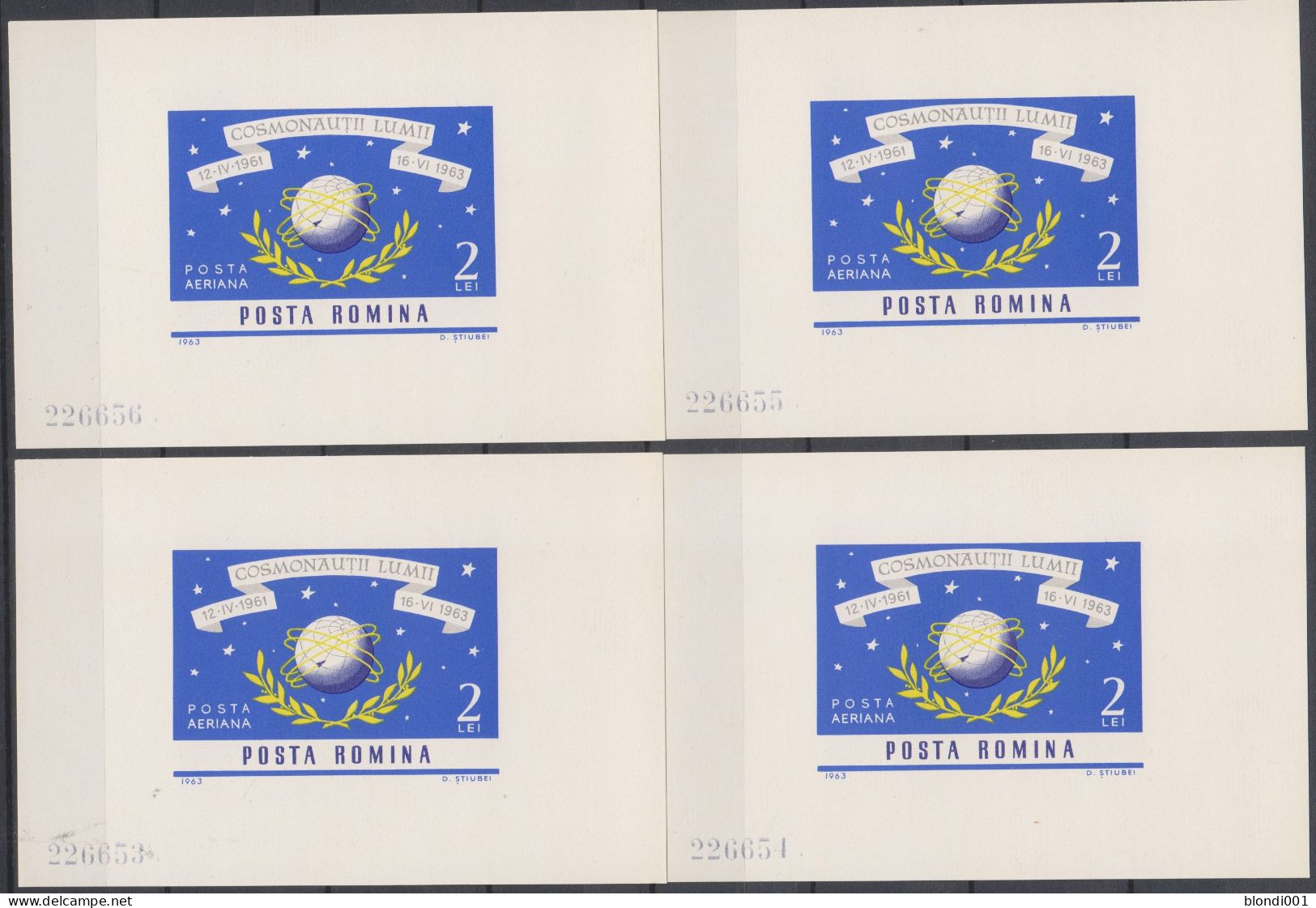 SPACE - ROMANIA - 4 S/S Imp. MNH - Colecciones