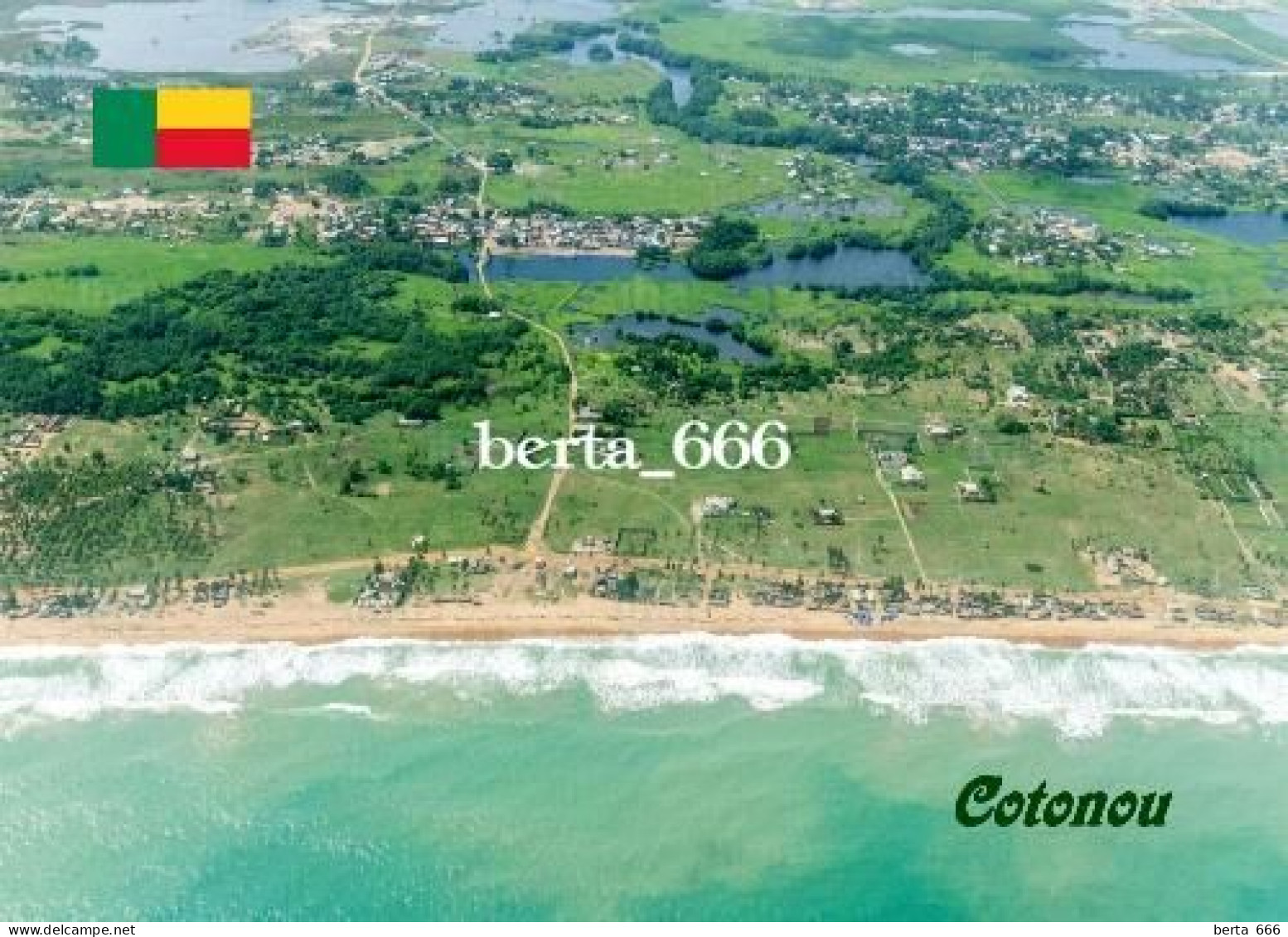 Benin Cotonou Lake Nokoué Aerial View New Postcard - Benín