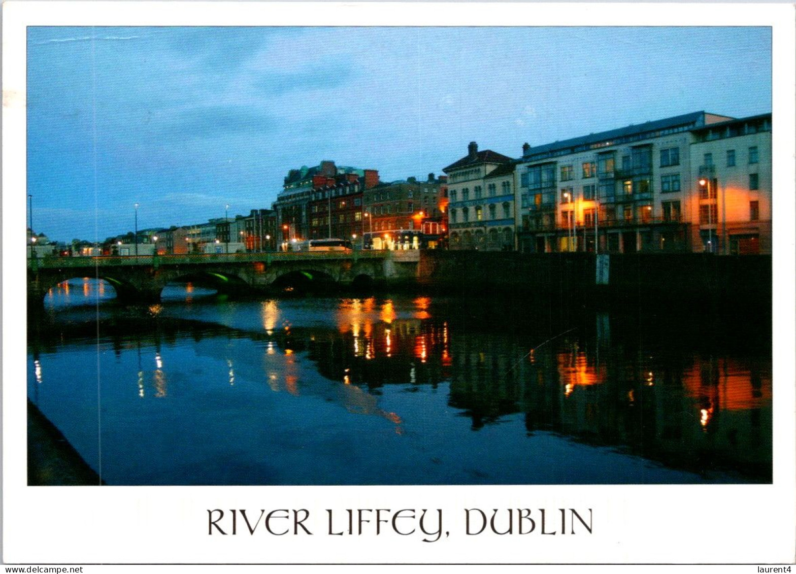 6-4-2024 (1 Z 11) Ireland - Dublin River Liffey (posted To Australia 2009 ? - With Butterfly Stamp) - Dublin