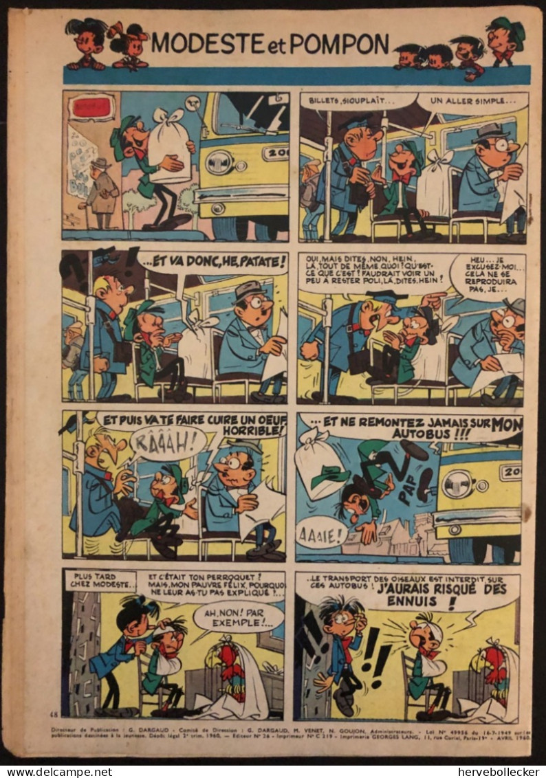 TINTIN Le Journal Des Jeunes N° 601 - 1960 - Tintin