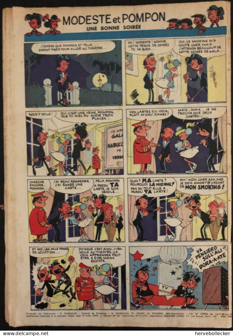 TINTIN Le Journal Des Jeunes N° 602 - 1960 - Tintin