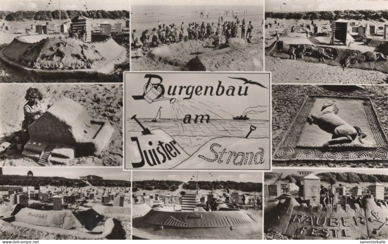 134193 - Juist - Burgenbau Sandburgen - Juist
