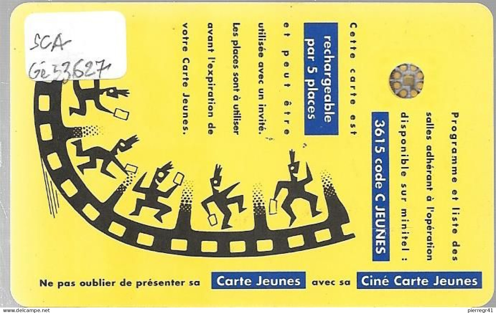 CARTE²°-FR- CINEMA-CINE-PATHE-SC4-S/E-V°N° Ge33627-CINE CARTE JEUNES-TBE - Cinécartes