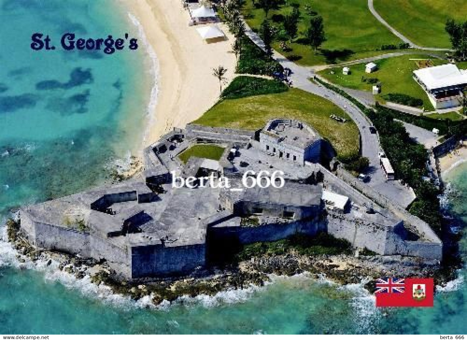 Bermuda Island St. George's Fort St. Catherine UNESCO New Postcard - Bermudes